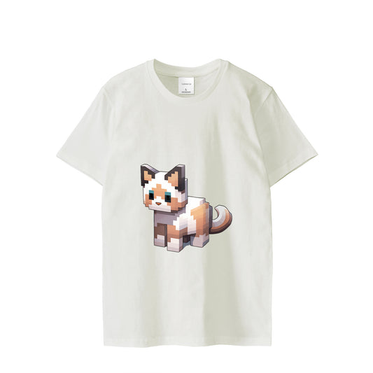 Pixel Mongrel Cat T-shirt