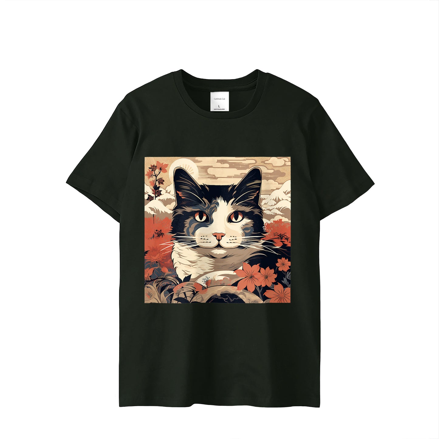 Ukiyo-e Cat #3 T-shirt