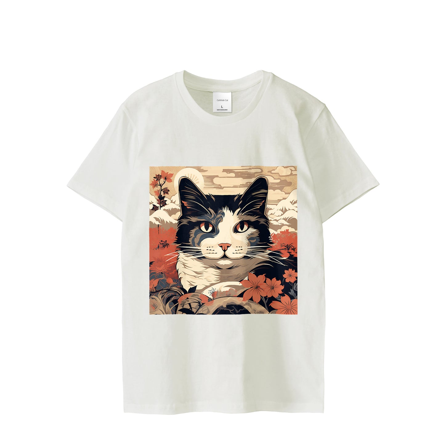 Ukiyo-e Cat #3 T-shirt